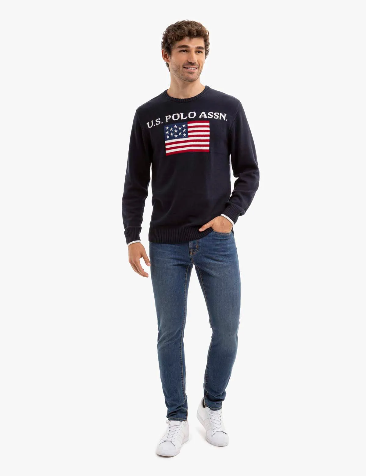 U.S. POLO ASSN. FLAG CREW NECK SWEATER sold by U.S. Polo Assn. product image thumbnail 2
