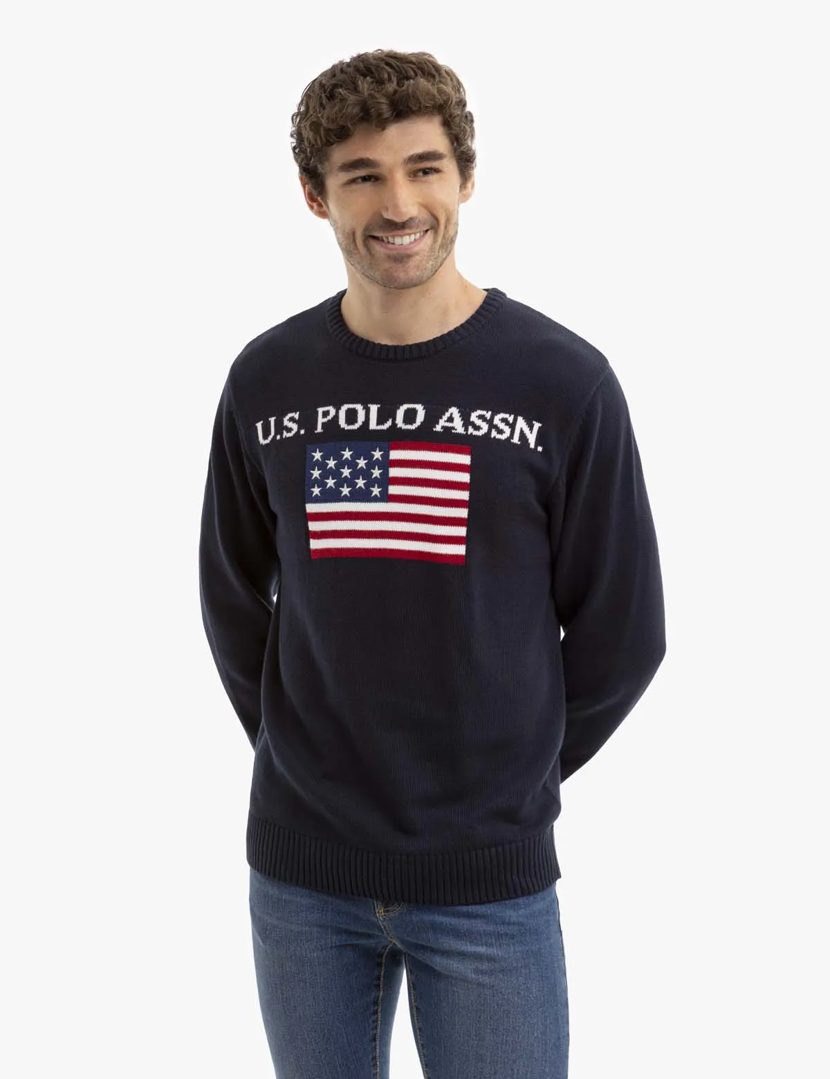 U.S. POLO ASSN. FLAG CREW NECK SWEATER sold by U.S. Polo Assn. product image thumbnail 3