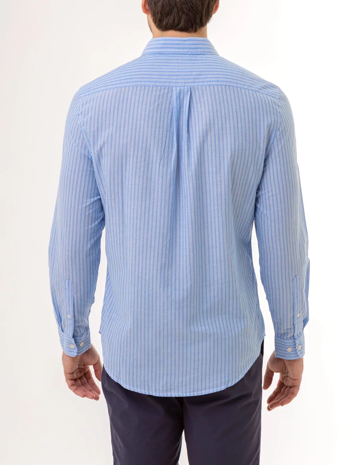 VERTICAL STRIPE LONG SLEEVE WOVEN SHIRT sold by U.S. Polo Assn. product image thumbnail 4
