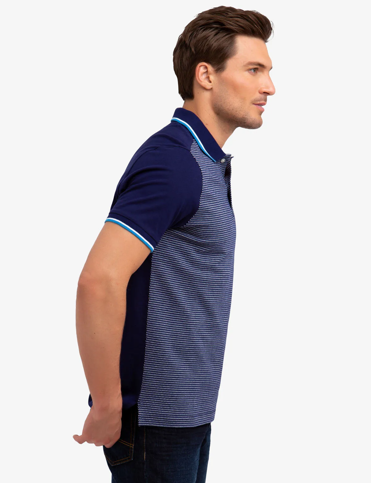 JACQUARD POLO SHIRT sold by U.S. Polo Assn. product image thumbnail 3