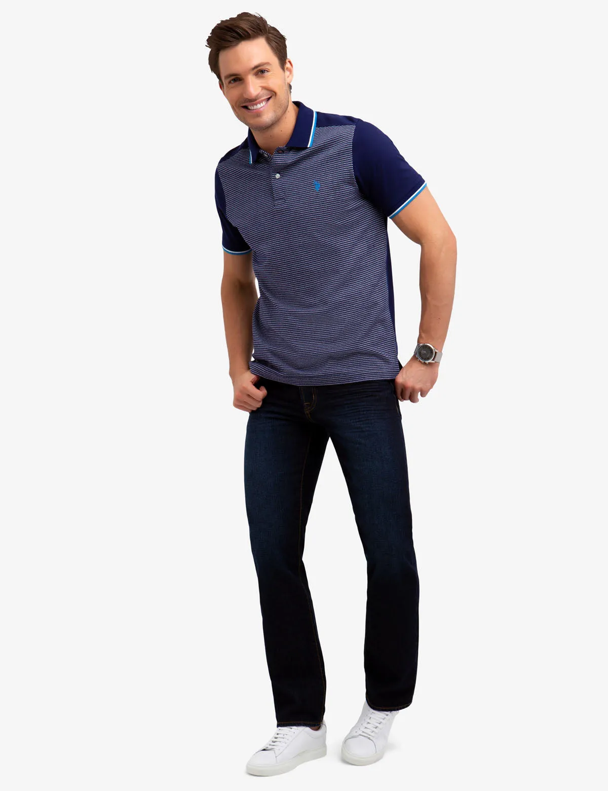 JACQUARD POLO SHIRT sold by U.S. Polo Assn. product image thumbnail 2