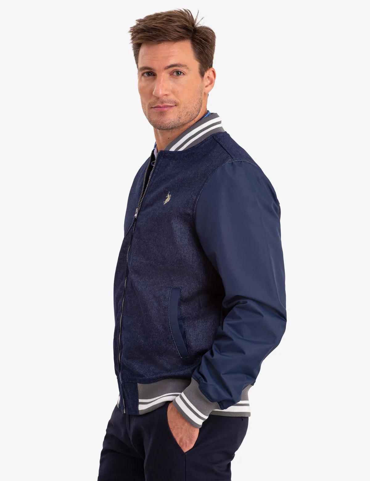 DENIM BOMBER JACKET sold by U.S. Polo Assn. product image thumbnail 3