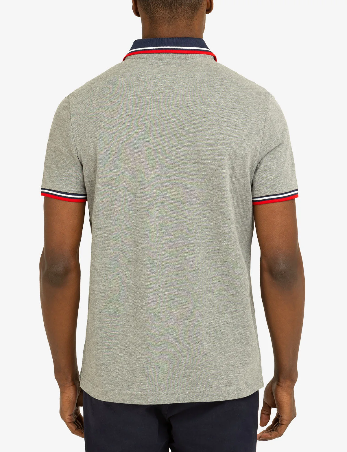 SIGNATURE STRIPE RIB TIPPED TRIM POLO SHIRT sold by U.S. Polo Assn. product image thumbnail 4