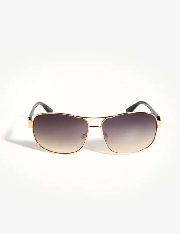 MEN'S RECTANGLE AVIATOR SUNGLASSES sold by U.S. Polo Assn.
