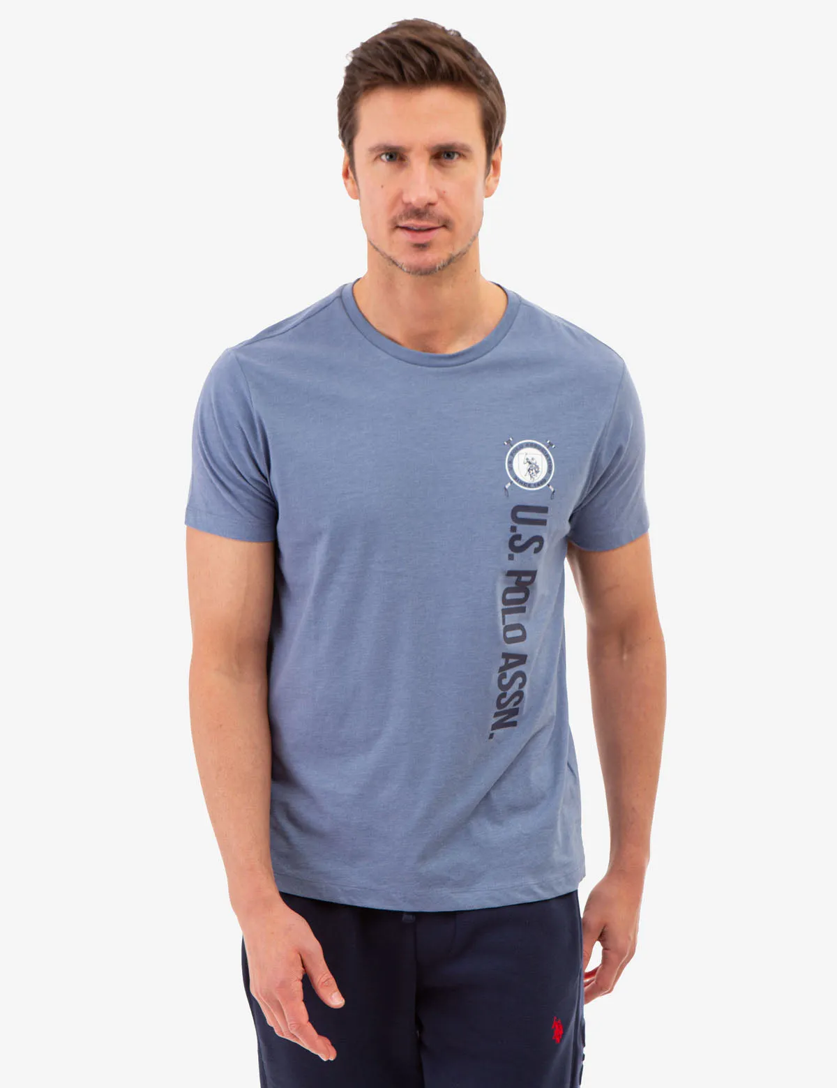 CREW NECK VERTICAL GRAPHIC T-SHIRT sold by U.S. Polo Assn.