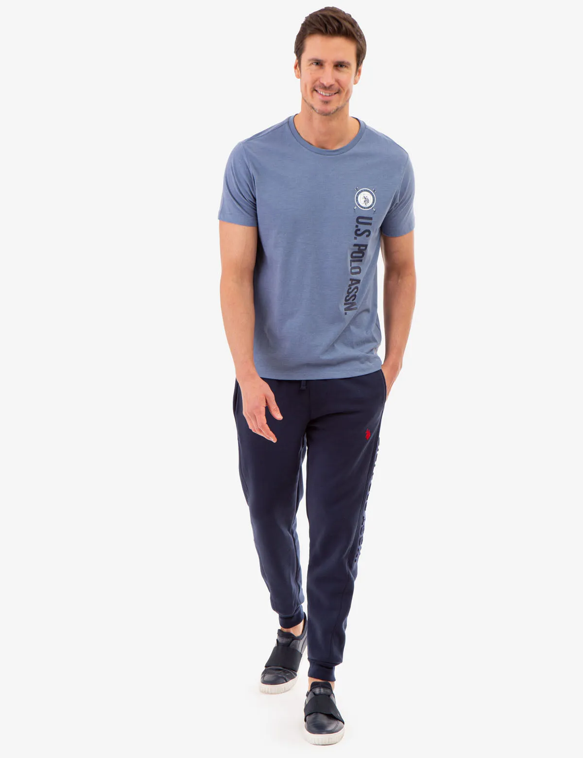 CREW NECK VERTICAL GRAPHIC T-SHIRT sold by U.S. Polo Assn. product image thumbnail 2