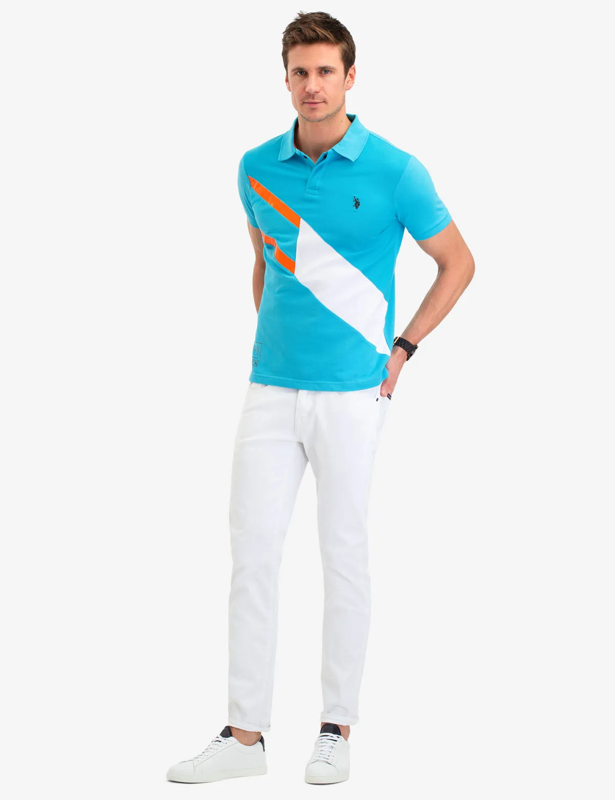 IP3 DIAGINAL STRIPE POLO SHIRT sold by U.S. Polo Assn. product image thumbnail 3