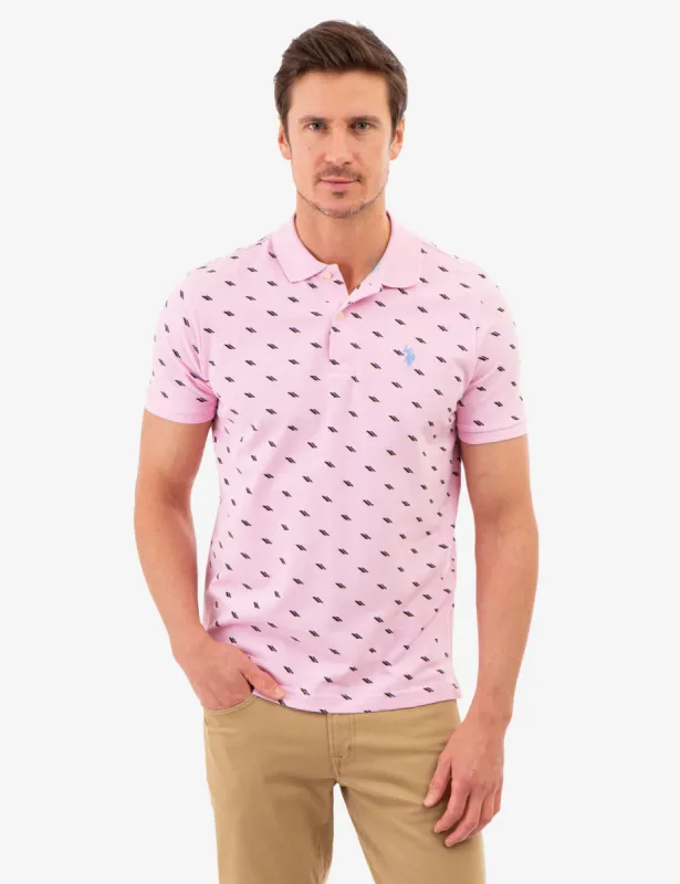 DASH PRINT PIQUE POLO SHIRT sold by U.S. Polo Assn.