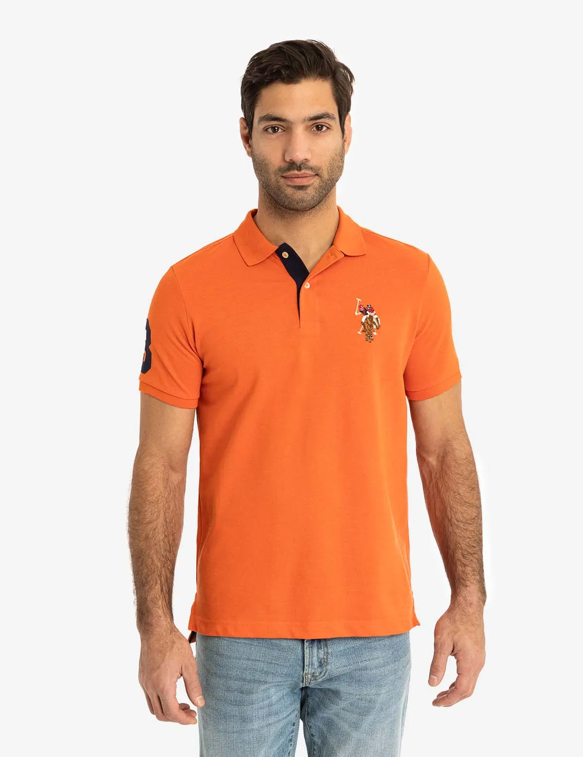 MULTI COLOR BIG LOGO POLO SHIRT sold by U.S. Polo Assn.