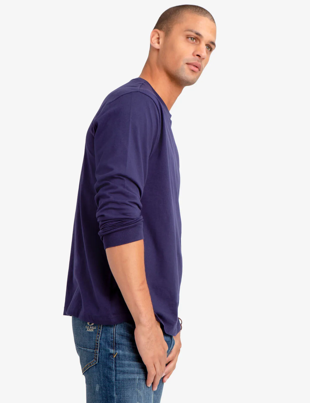 LONG SLEEVE SOLID T-SHIRT sold by U.S. Polo Assn. product image thumbnail 2