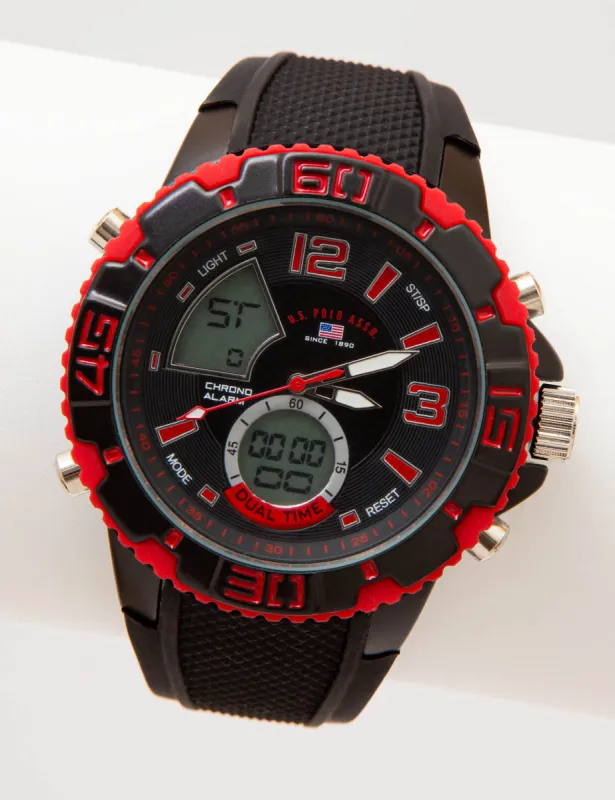 ANALOG-DIGITAL SPORTS WATCH sold by U.S. Polo Assn.