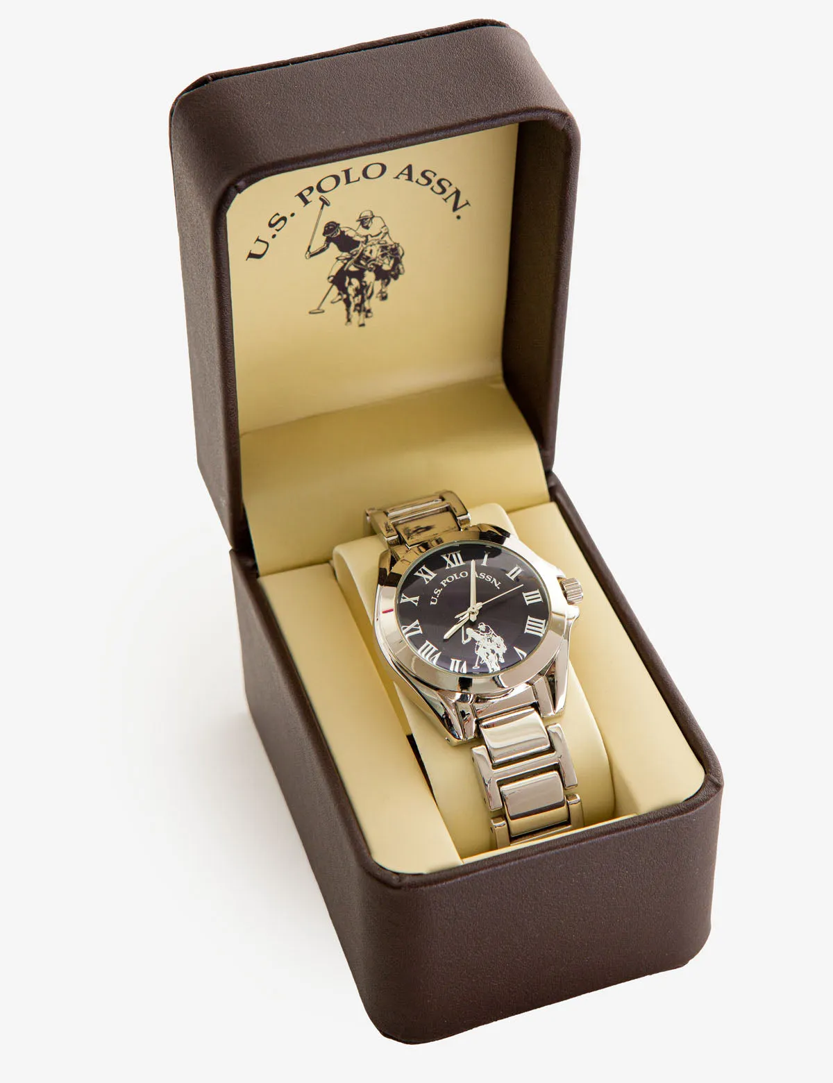 LADIES SILVERTONE BRACELET WATCH WITH BLUE DIAL sold by U.S. Polo Assn. product image thumbnail 2