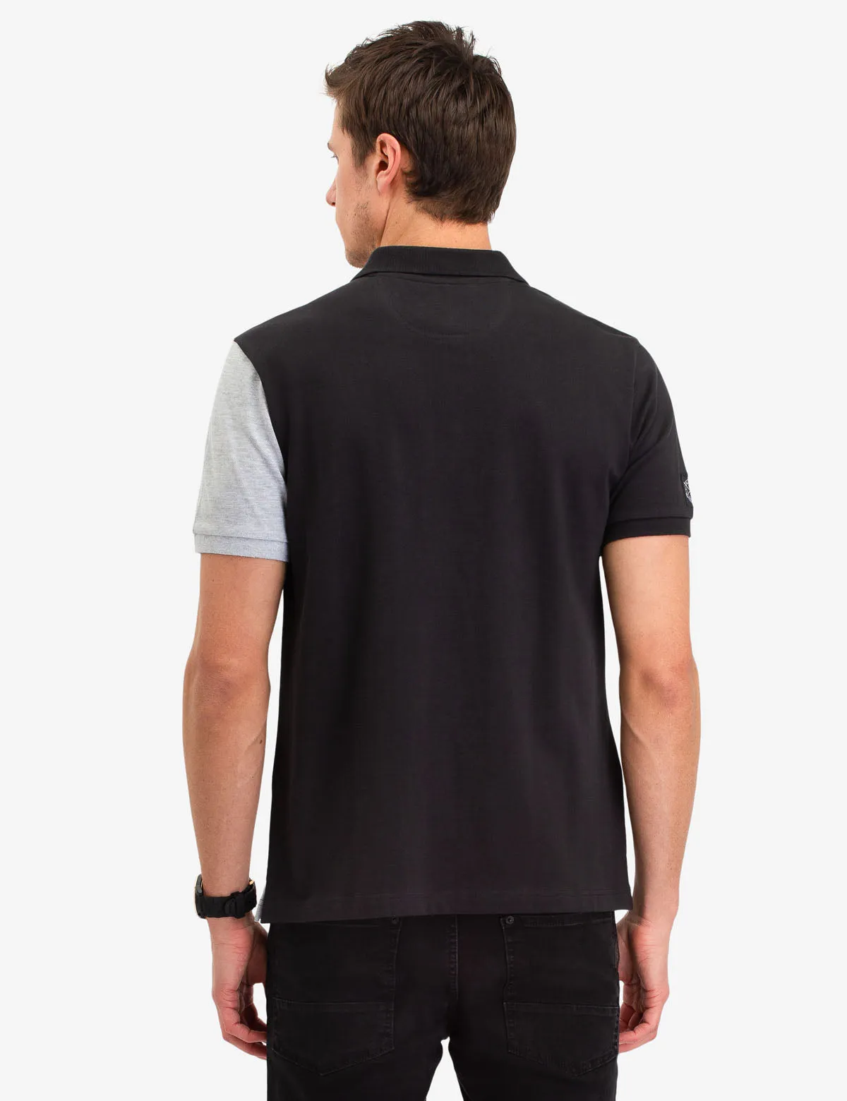 BLACK MALLET VERTICAL LOGO POLO SHIRT sold by U.S. Polo Assn. product image thumbnail 4