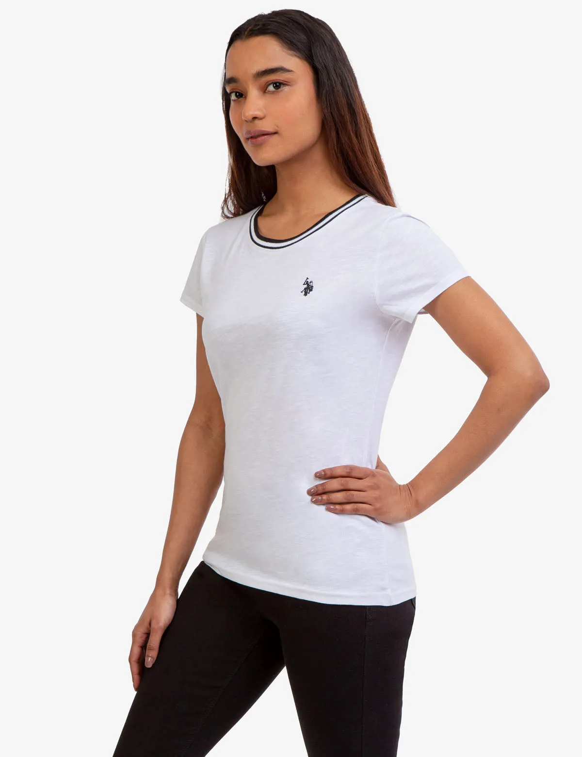 RINGER NECK TRIM T-SHIRT sold by U.S. Polo Assn.