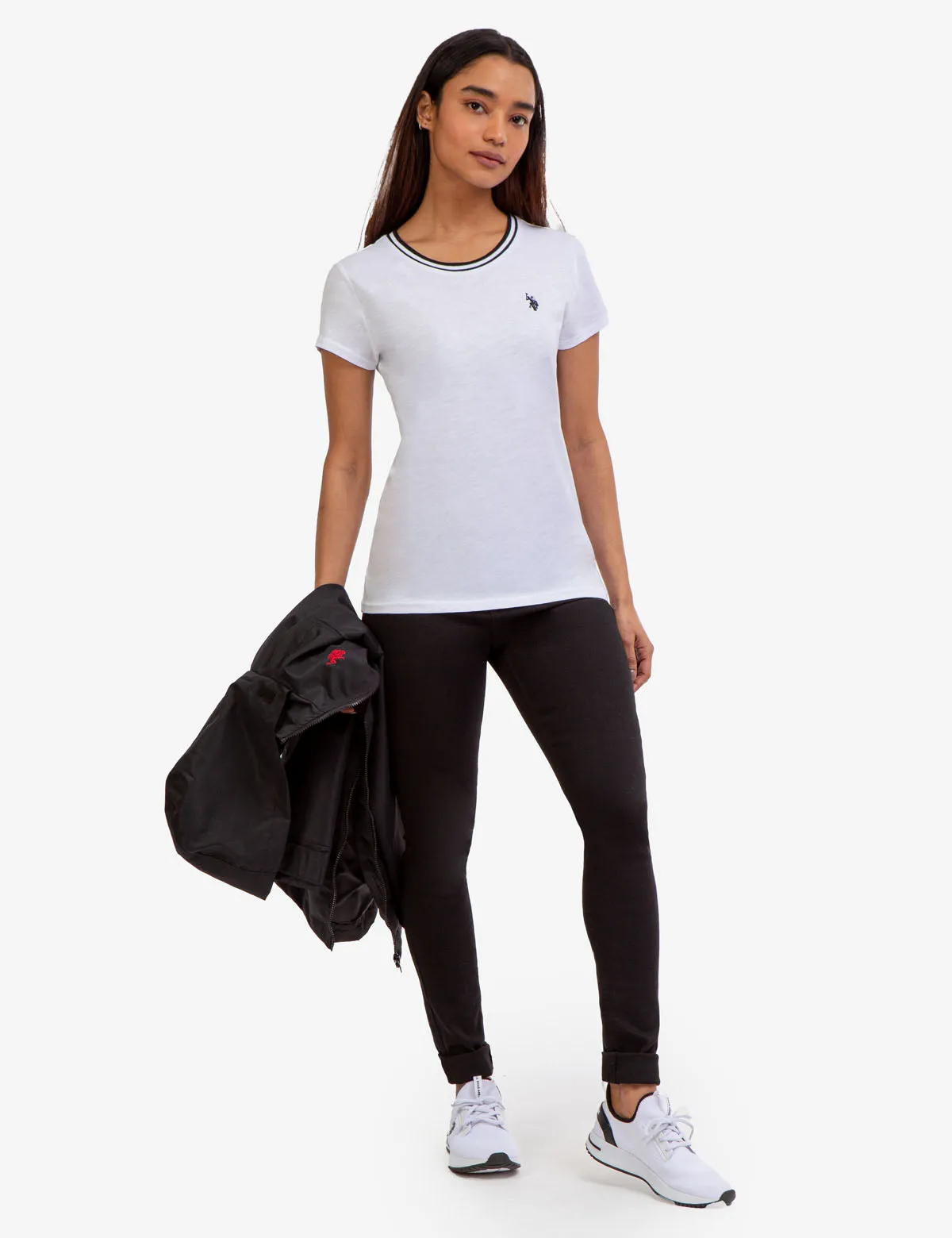 RINGER NECK TRIM T-SHIRT sold by U.S. Polo Assn. product image thumbnail 3