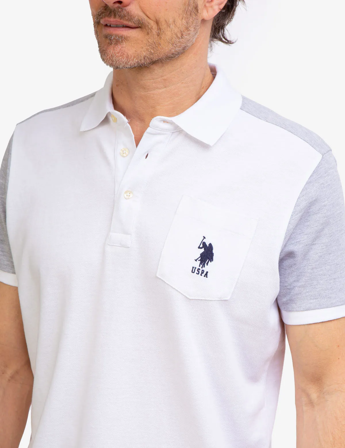 COLORBLOCK PIQUE POLO SHIRT WITH POCKET sold by U.S. Polo Assn. product image thumbnail 5
