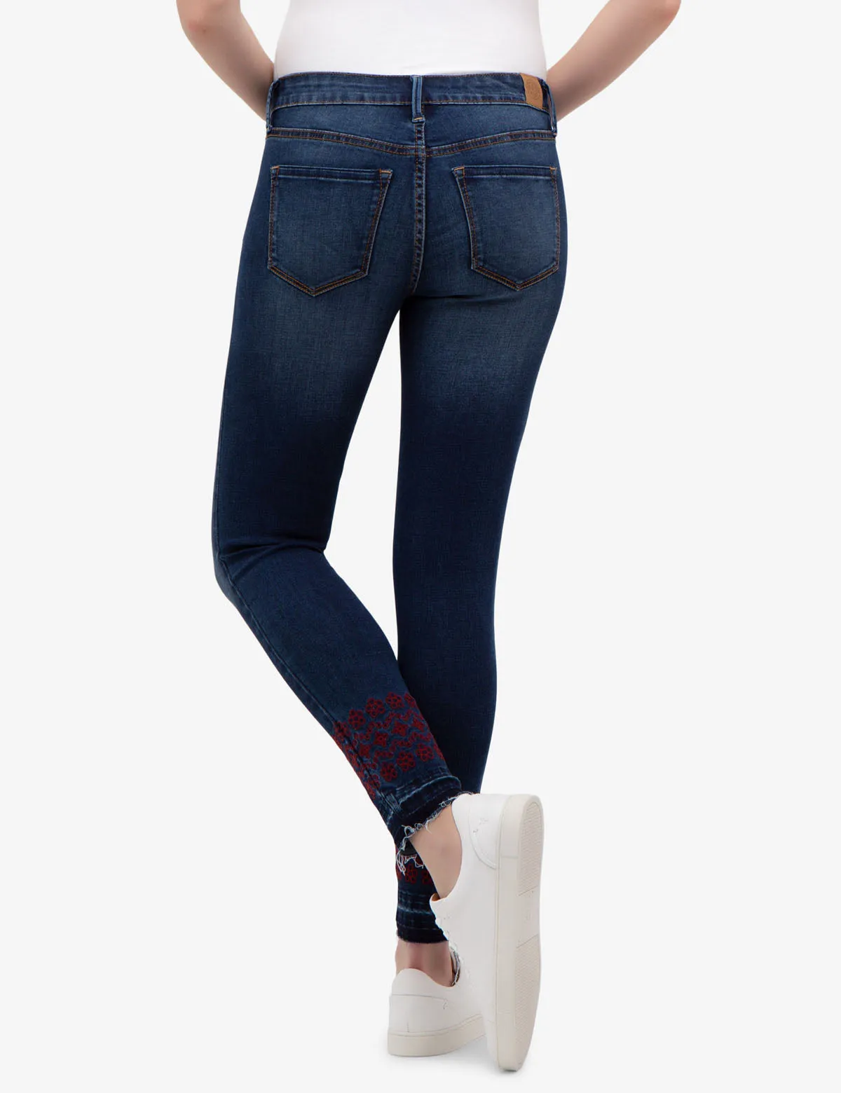 REPREVE® MID RISE SKINNY EMBROIDERED JEANS sold by U.S. Polo Assn. product image thumbnail 3