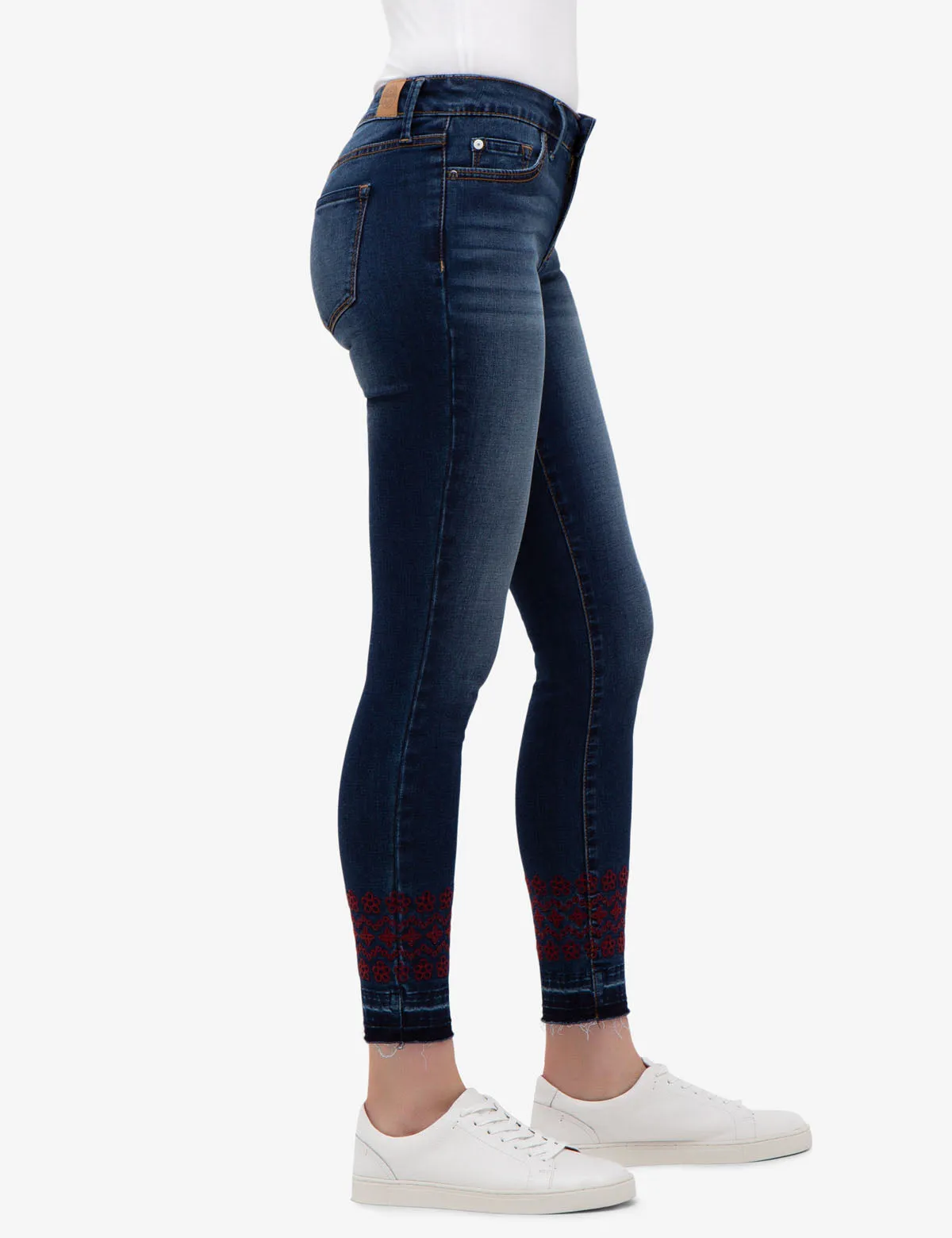 REPREVE® MID RISE SKINNY EMBROIDERED JEANS sold by U.S. Polo Assn. product image thumbnail 2