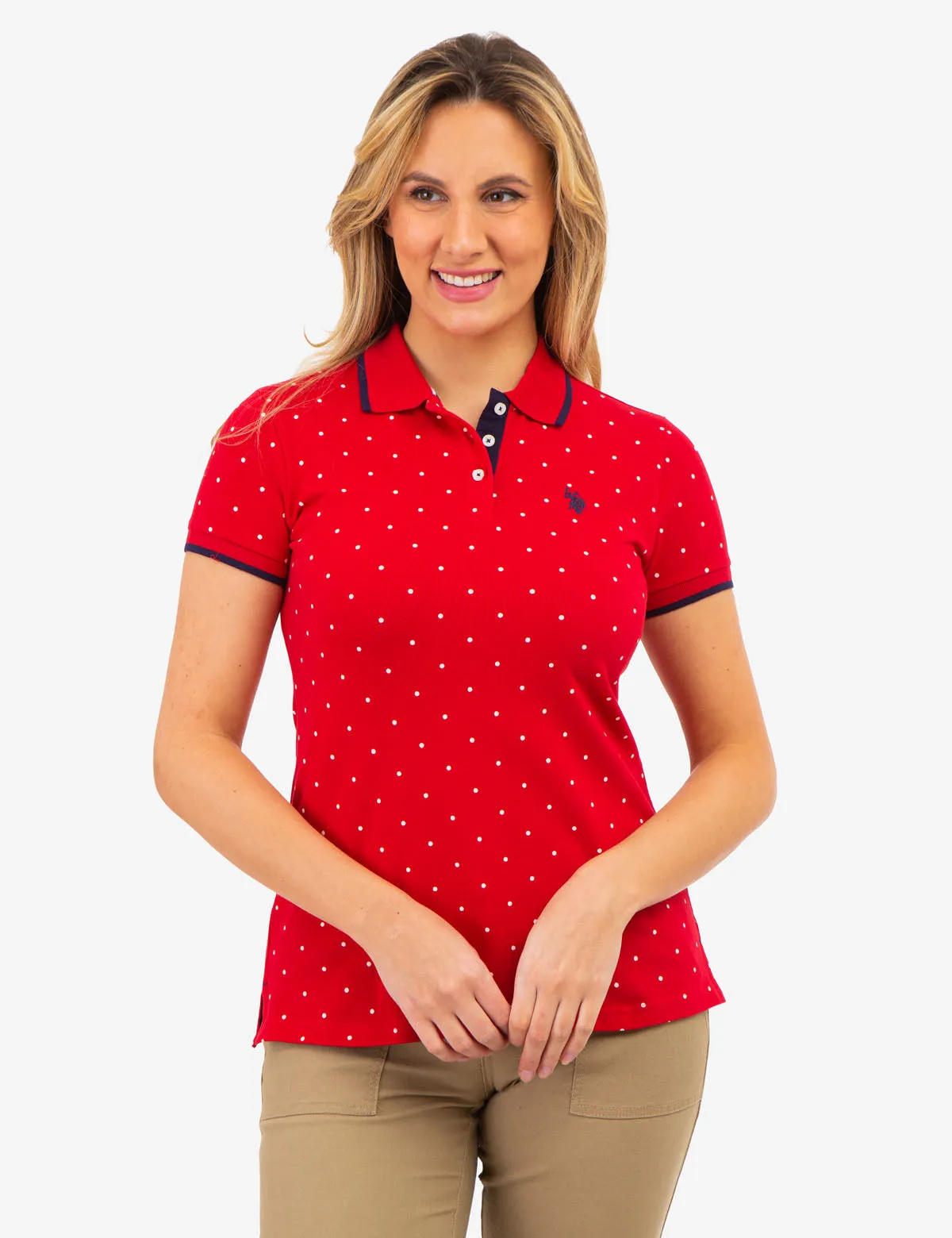 DOT PRINT PIQUE POLO SHIRT sold by U.S. Polo Assn. product image thumbnail 5