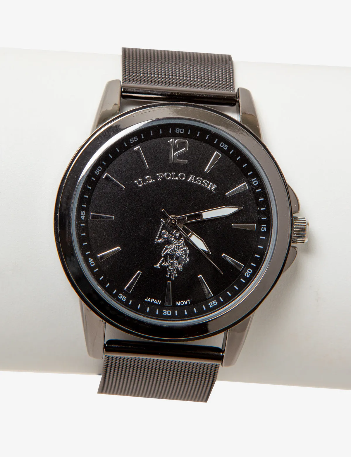 MENS BLACK ANALOG MESH WATCH sold by U.S. Polo Assn.