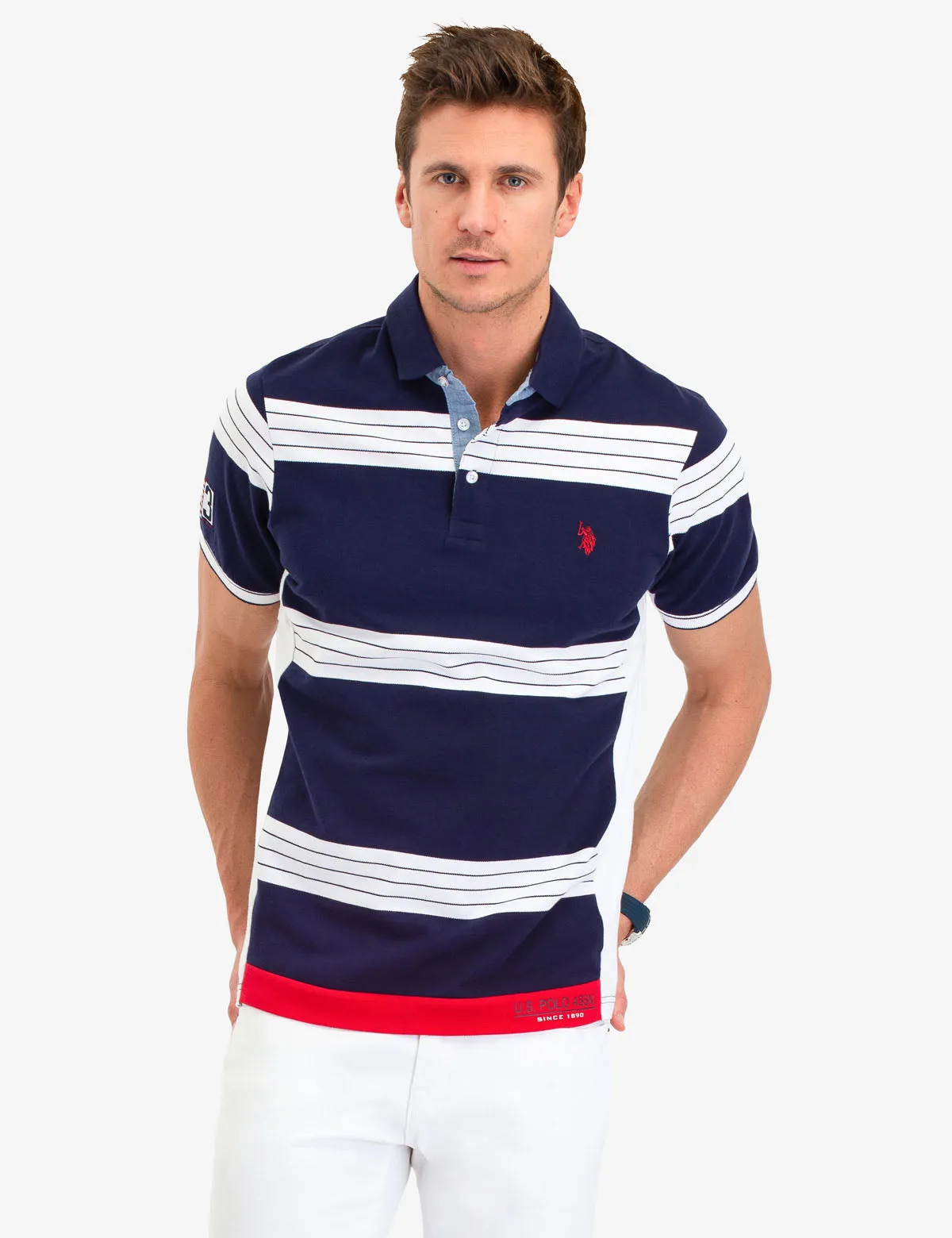 STRIPED PIQUE POLO SHIRT sold by U.S. Polo Assn. product image thumbnail 5