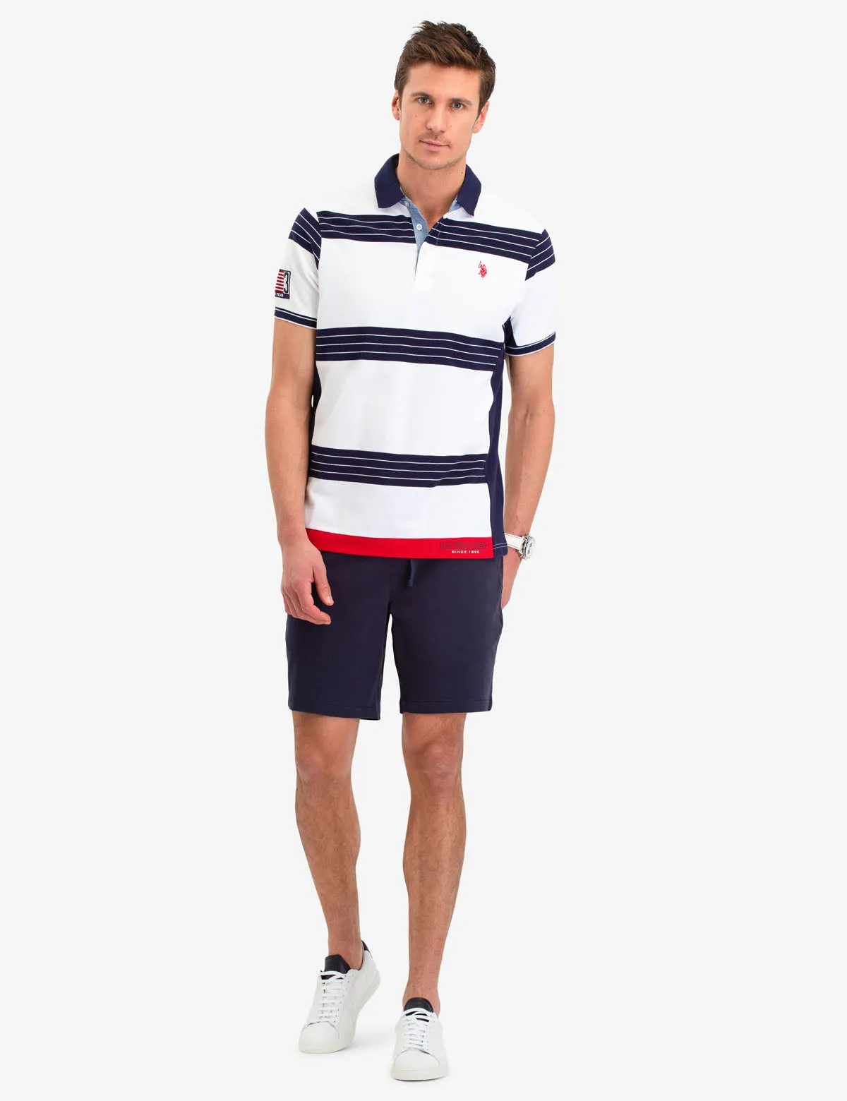 STRIPED PIQUE POLO SHIRT sold by U.S. Polo Assn. product image thumbnail 2