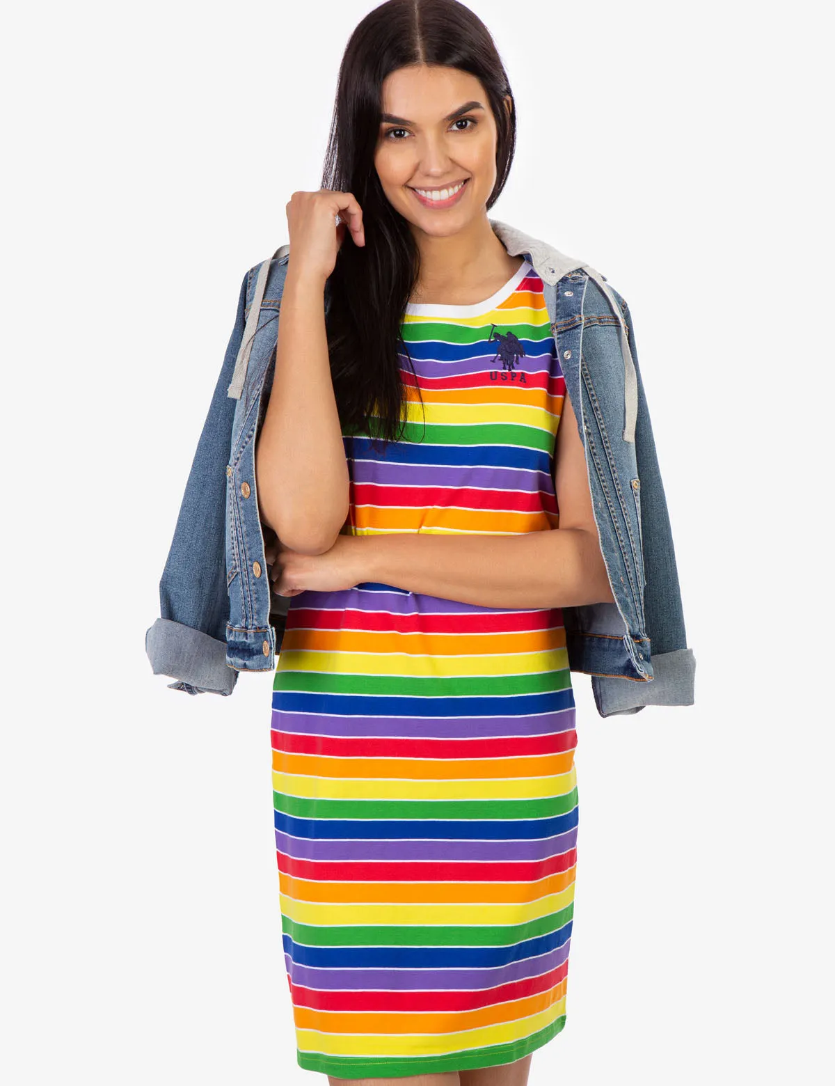 RAINBOW STRIPE DRESS sold by U.S. Polo Assn. product image thumbnail 2