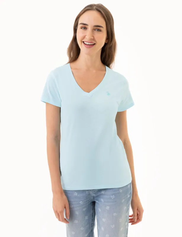 TONAL V-NECK T-SHIRT sold by U.S. Polo Assn.
