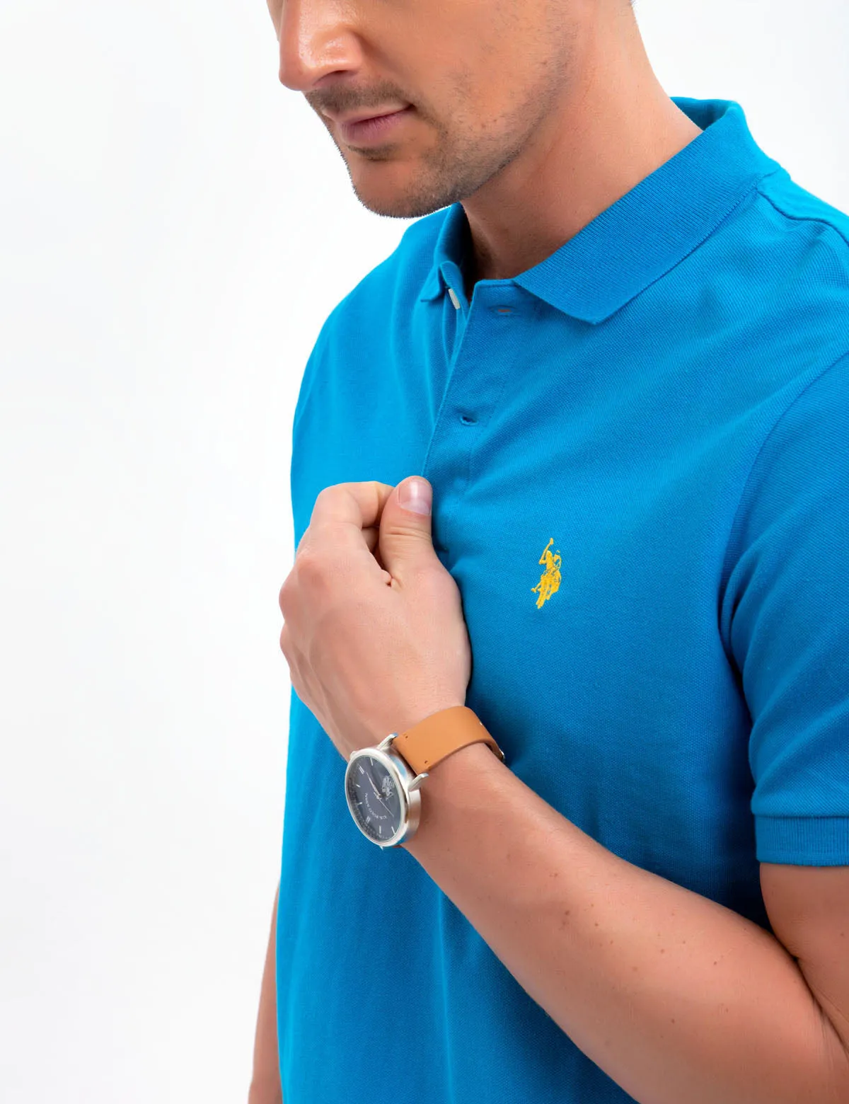 SOLID PIQUE SMALL LOGO POLO SHIRT sold by U.S. Polo Assn. product image thumbnail 5