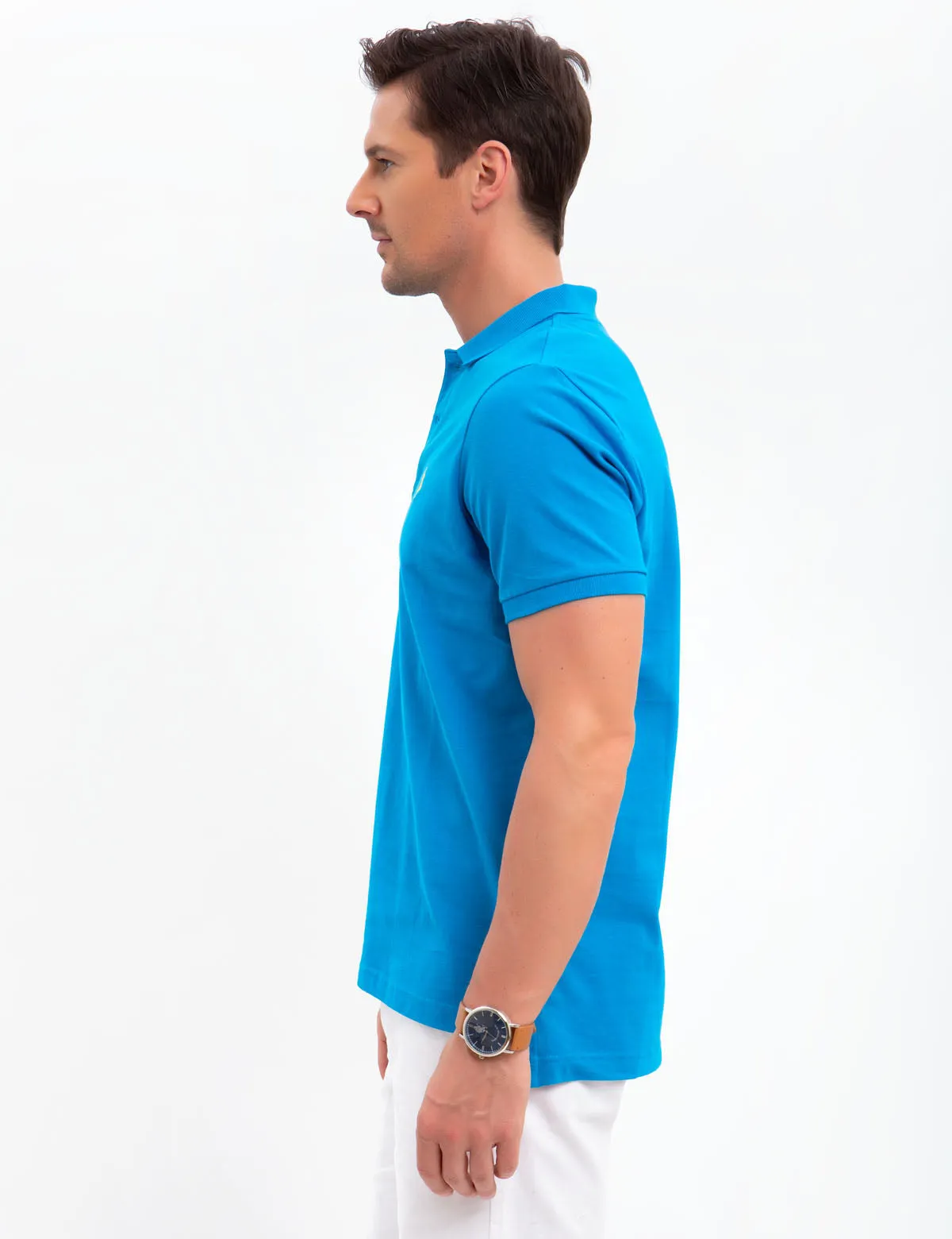 SOLID PIQUE SMALL LOGO POLO SHIRT sold by U.S. Polo Assn. product image thumbnail 3