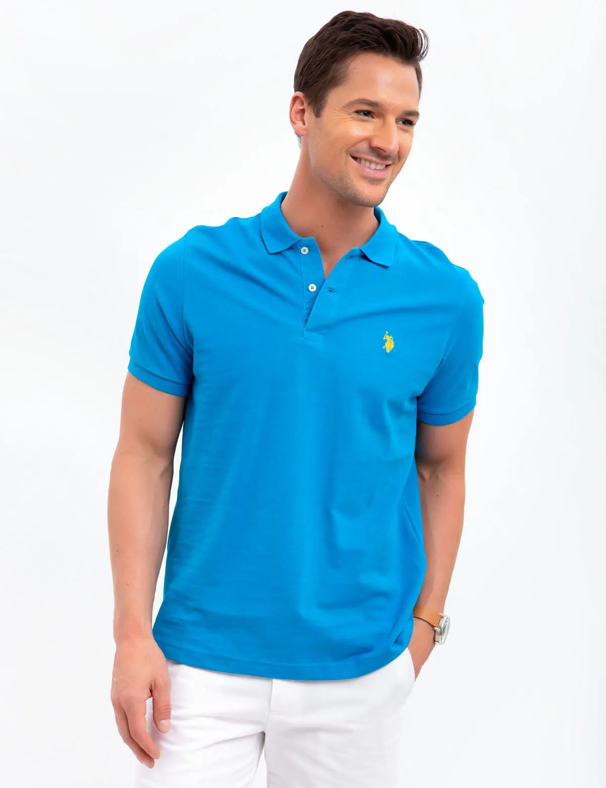 SOLID PIQUE SMALL LOGO POLO SHIRT sold by U.S. Polo Assn. product image thumbnail 2