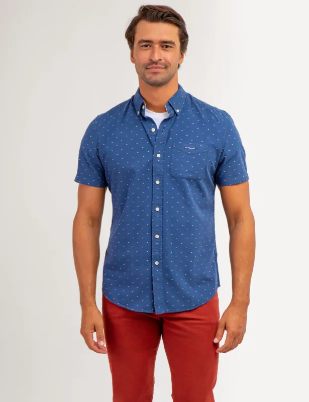 SWISS DOT POPLIN SHORT SLEEVE SHIRT sold by U.S. Polo Assn.