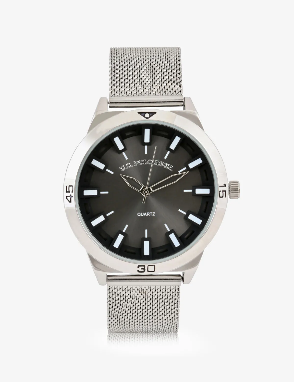 MEN'S MESH BRACELET AND BLACK DIAL ANALOG WATCH sold by U.S. Polo Assn. product image thumbnail 2