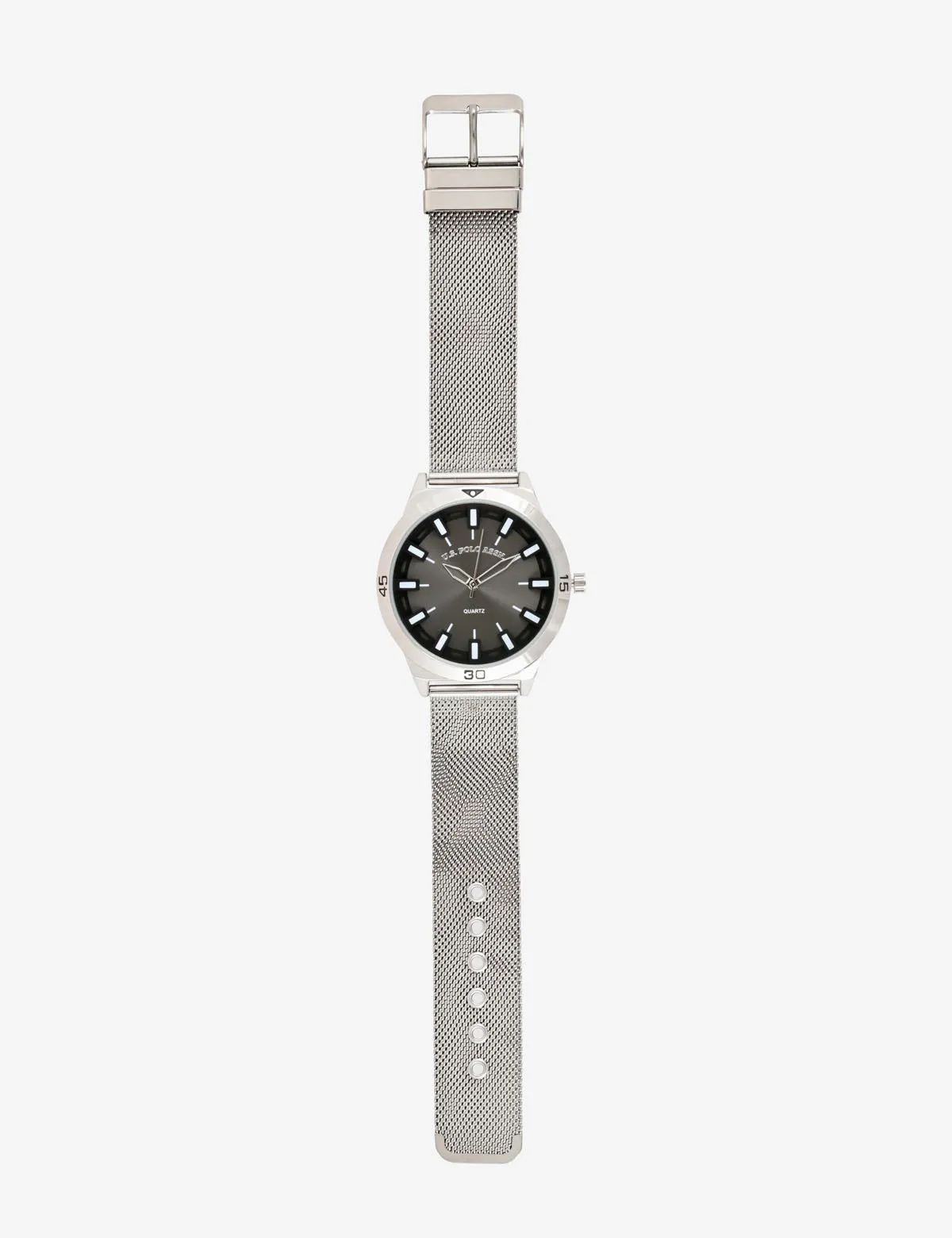 MEN'S MESH BRACELET AND BLACK DIAL ANALOG WATCH sold by U.S. Polo Assn. product image thumbnail 3