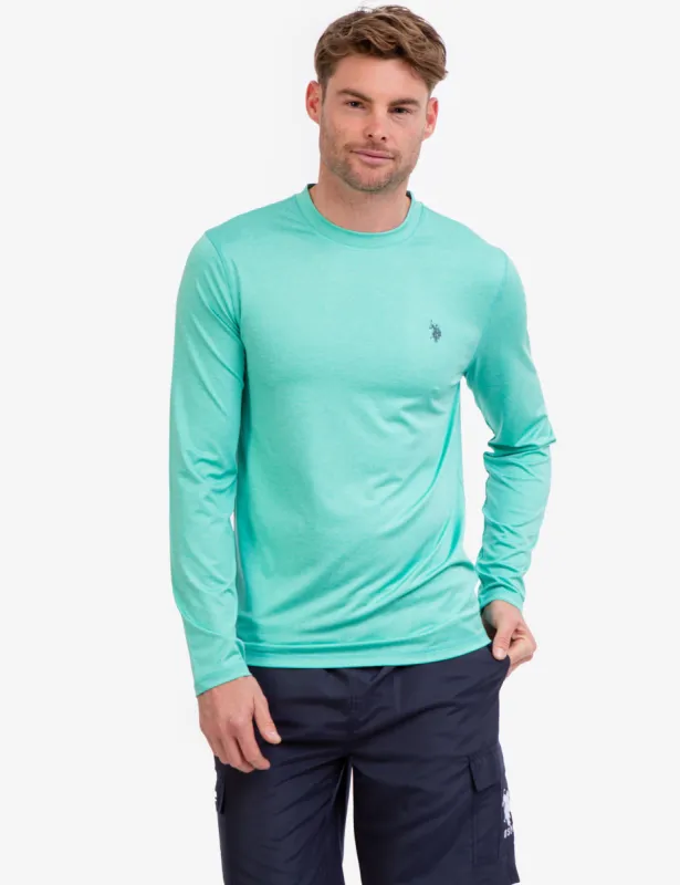 LONG SLEEVE SPACE DYE UV TOP sold by U.S. Polo Assn.