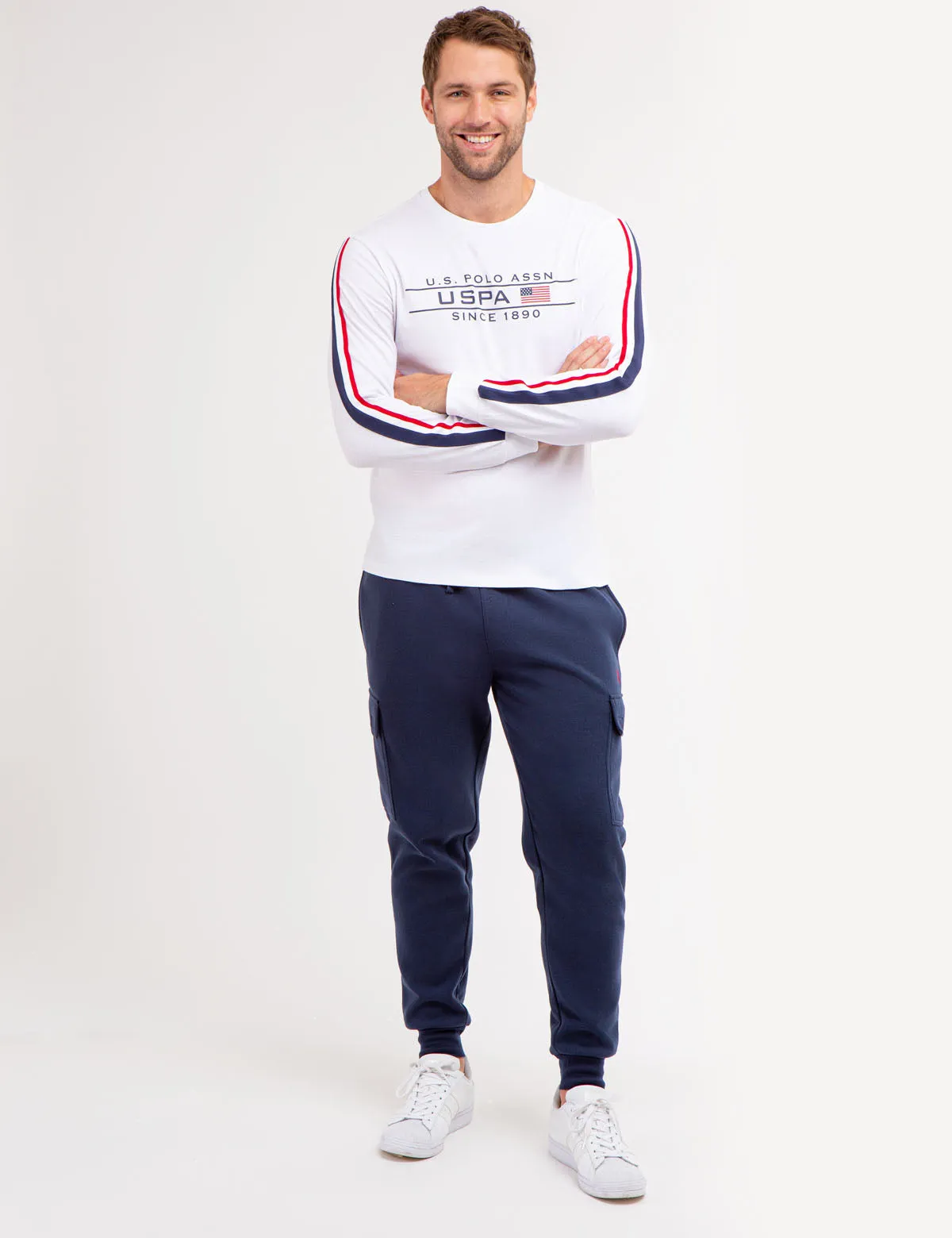 SIGNATURE STRIPE GRAPHIC LONG SLEEVE T-SHIRT sold by U.S. Polo Assn. product image thumbnail 3