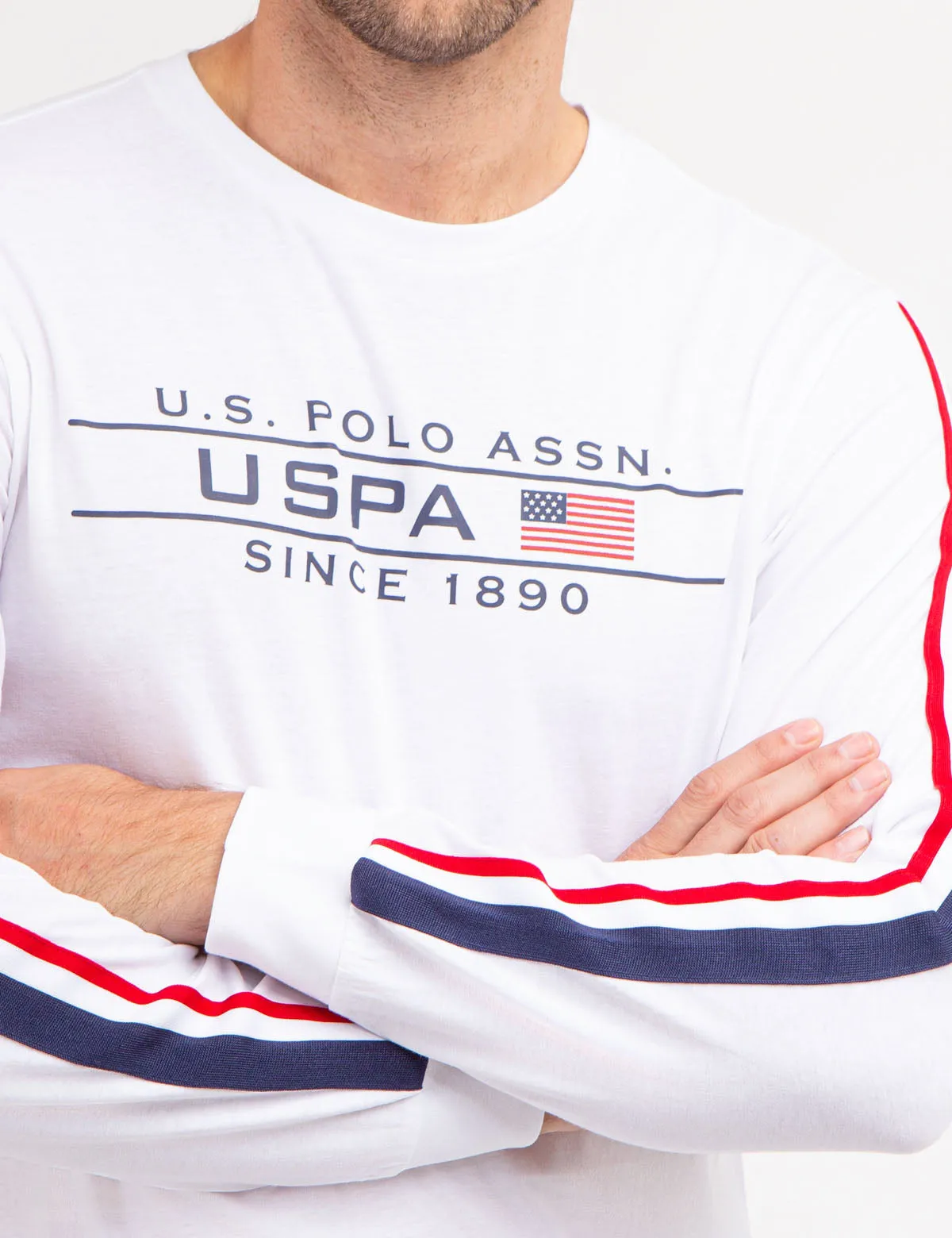 SIGNATURE STRIPE GRAPHIC LONG SLEEVE T-SHIRT sold by U.S. Polo Assn. product image thumbnail 2