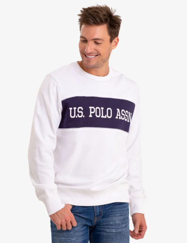 COLORBLOCK CREW NECK SWEAT SHIRT sold by U.S. Polo Assn.