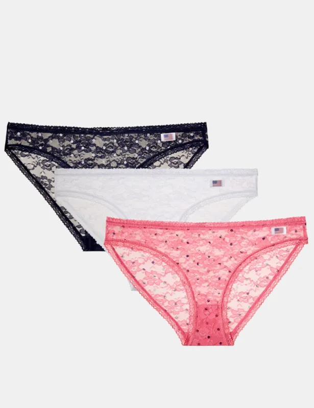 3 PACK LACE WITH DOT BIKINI sold by U.S. Polo Assn.