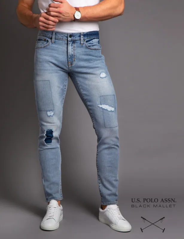 BLACK MALLET SKINNY FIT DENIM sold by U.S. Polo Assn.
