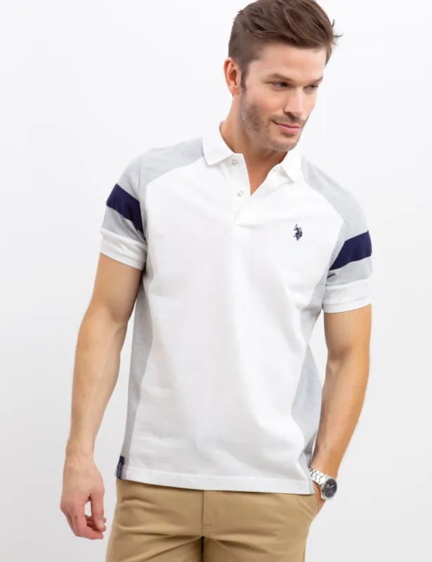 SHOULDER COLORBLOCK POLO SHIRT made by U.S. Polo Assn.