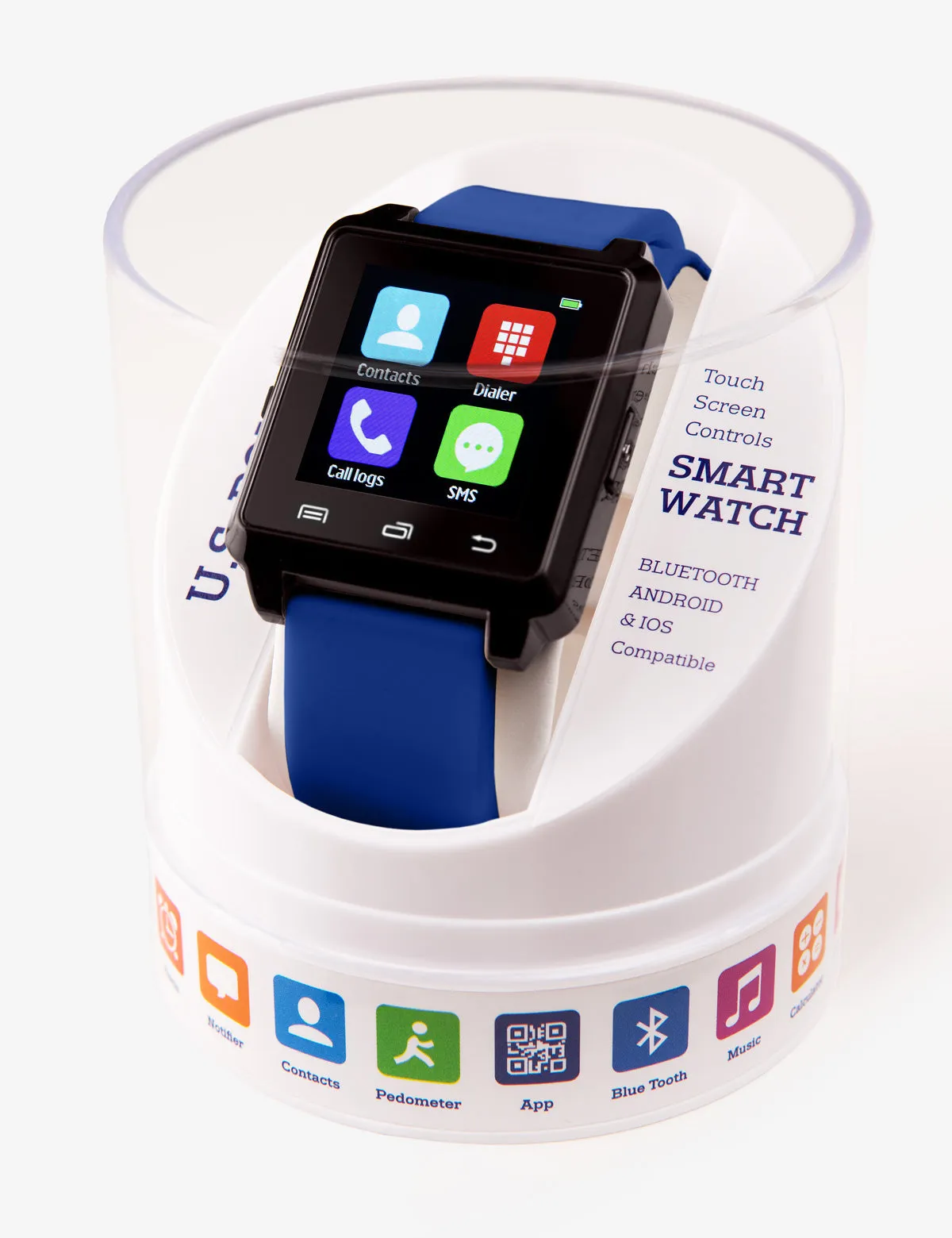 USPA BLUE SQUARE RUBBER STRAP SMART WATCH sold by U.S. Polo Assn.