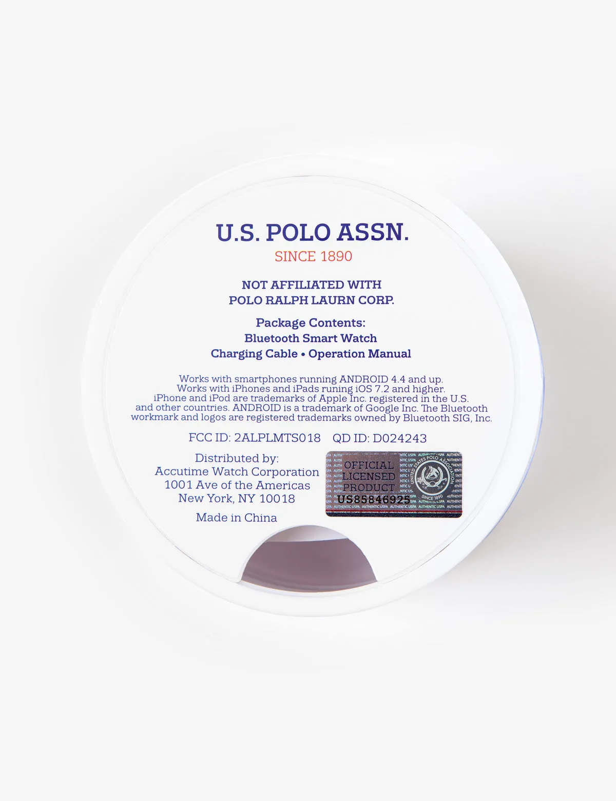 USPA BLUE SQUARE RUBBER STRAP SMART WATCH sold by U.S. Polo Assn. product image thumbnail 2