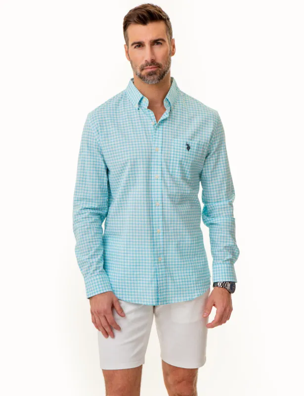 LONG SLEEVE BOX PLAID WOVEN SHIRT sold by U.S. Polo Assn.