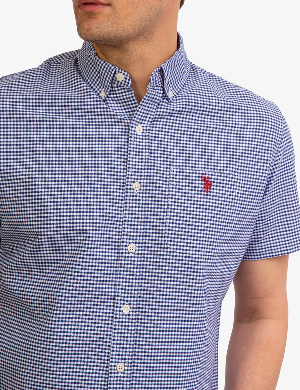 GINGHAM OXFORD SHORT SLEEVE SHIRT sold by U.S. Polo Assn. product image thumbnail 2