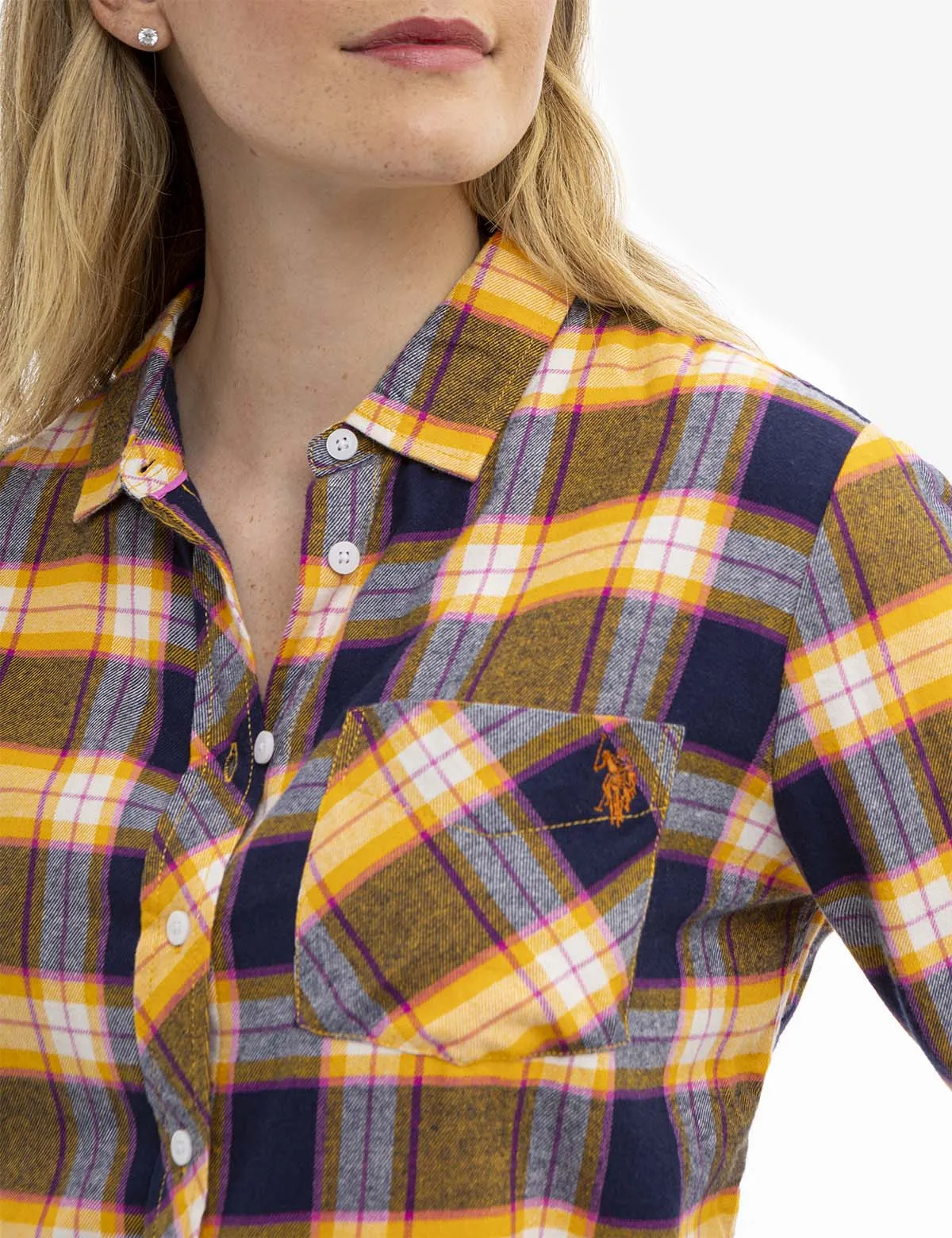 FLANNEL PLAID LONG SLEEVE SHIRT sold by U.S. Polo Assn. product image thumbnail 5