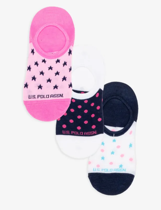 WOMENS 3PK STAR PRINT ASSORTED LINERS sold by U.S. Polo Assn.