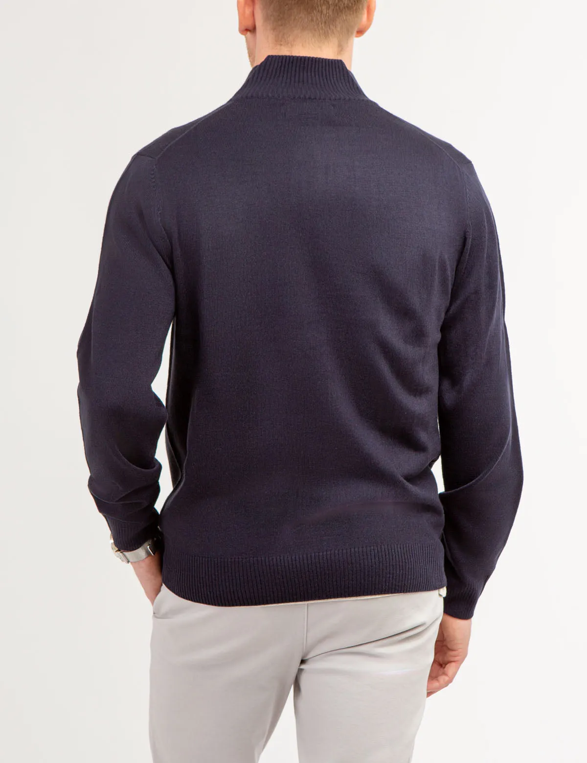 SOFT CHEST STRIPE 1/4 ZIP SWEATER sold by U.S. Polo Assn. product image thumbnail 3