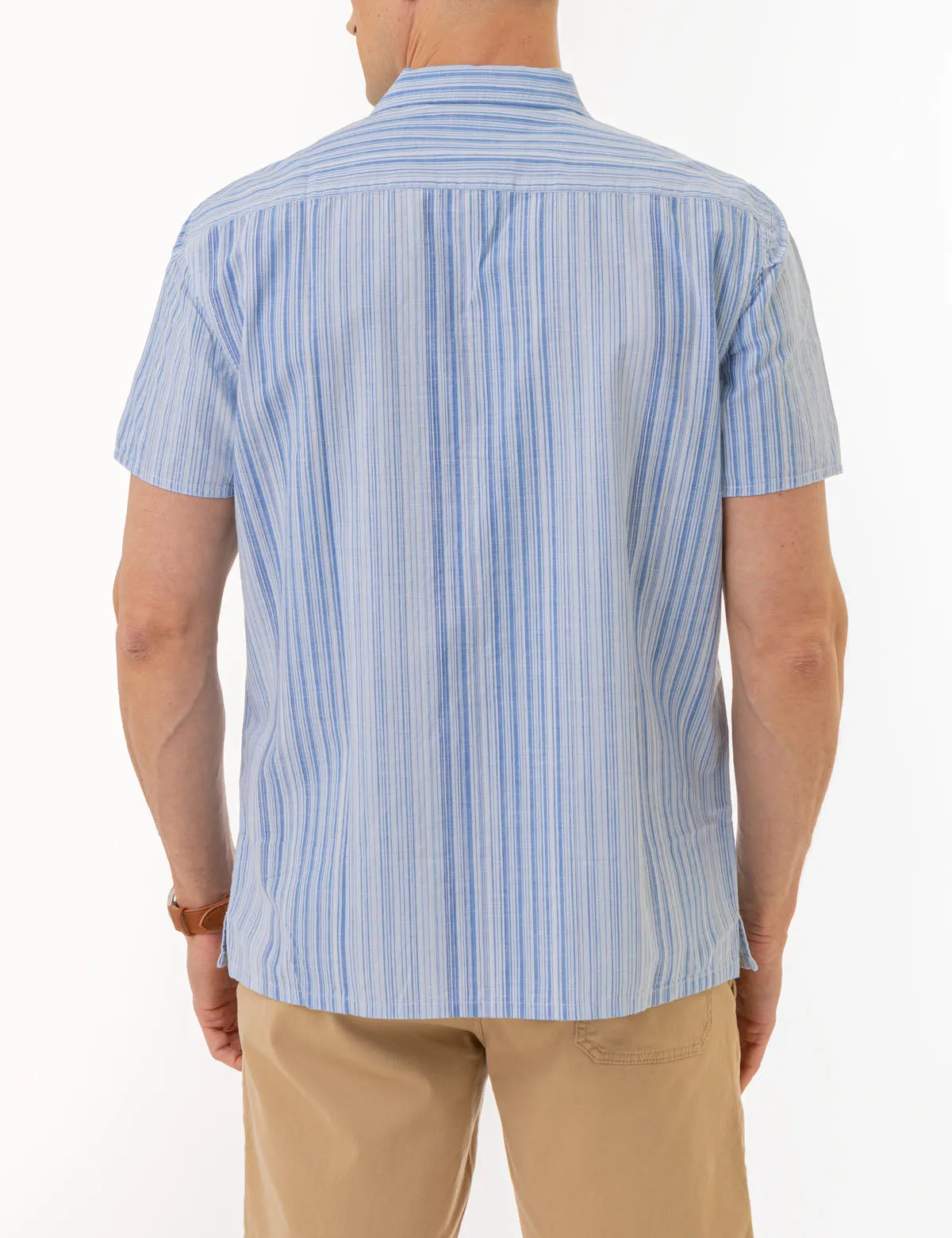 SLUB POPLIN SHORT SLEEVE SHIRT WITH POCKET sold by U.S. Polo Assn. product image thumbnail 3