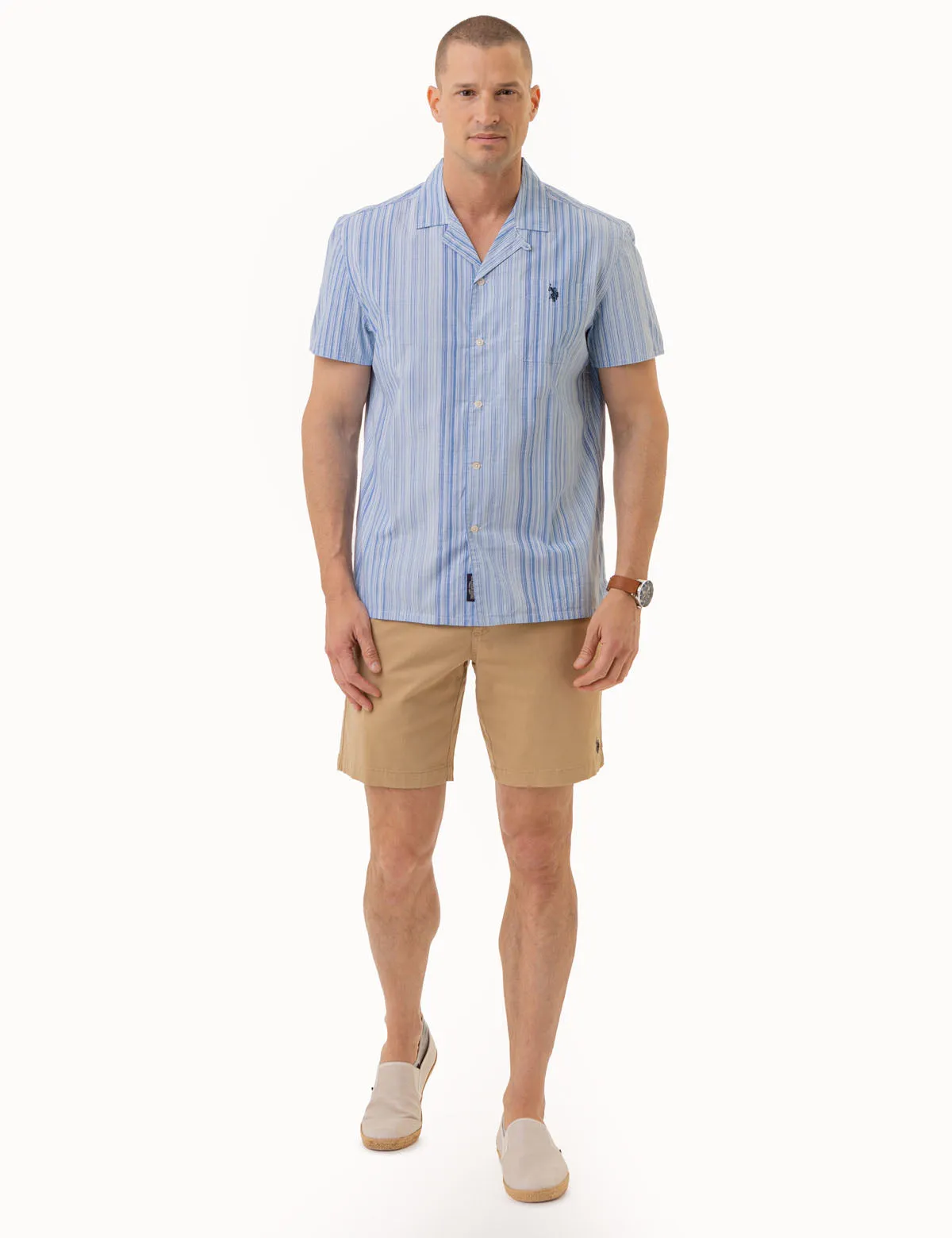 SLUB POPLIN SHORT SLEEVE SHIRT WITH POCKET sold by U.S. Polo Assn. product image thumbnail 2